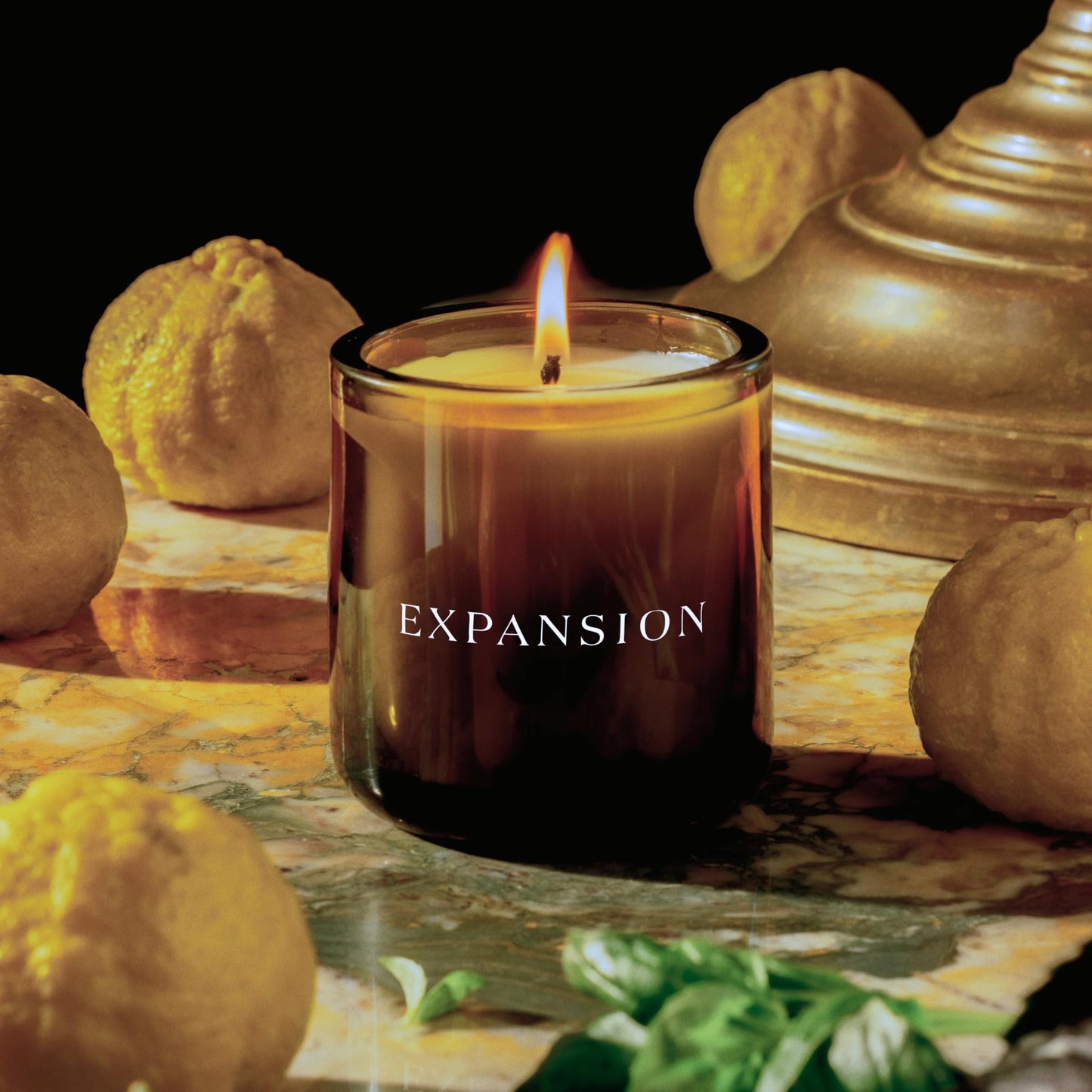 JW Marriott Expansion Candle by Flamingo Estate - Luxury Hotel Fragrance - Holy Basil Leaf, White Lotus Flower, and Rosemary - 55 Hour Burn - 8 oz.