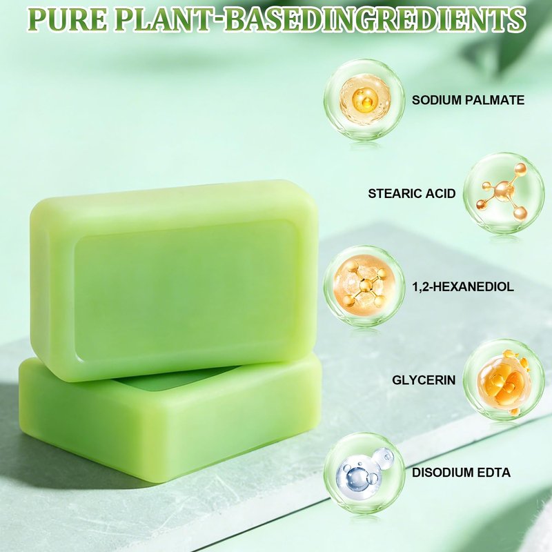Finturo 2pc Antifungal Relief Soap Bar with Oil, Anti Fungal Skin Soap for Healthy Feet & Body, Gentle Exfoliating Bar Soap for Men and Women