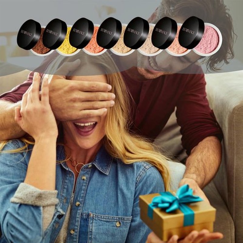 Luminance Pink Powder,Ultra Pink Setting Powder,Long-Lasting Waterproof Foundation,Skin Tone Adapting Blurring Powder for Flawless Beauty (2pcs)