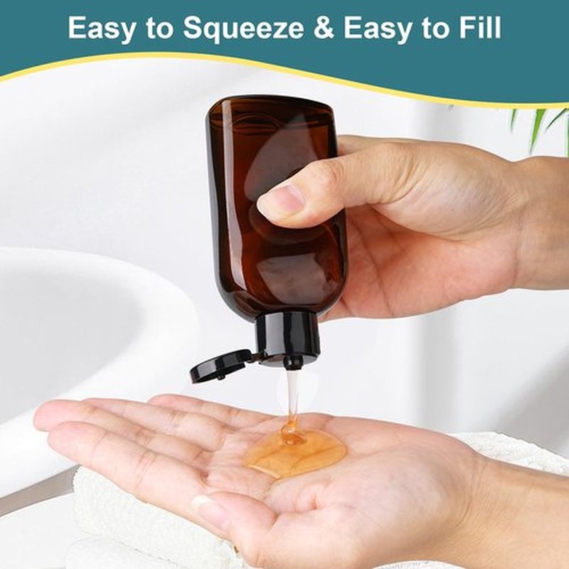 Cosywell Travel Bottles for Toiletries 6 PCS Travel Shampoo Bottles TSA Approved Travel Size Bottles Travel Containers Leak Proof Empty Lotion Bottles with Flip Cap