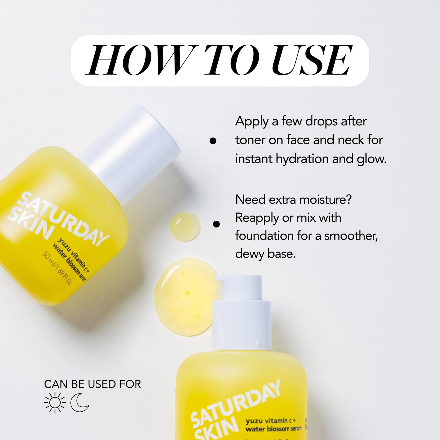 Saturday Skin Yuzu Vitamin C Serum for Face – Brightening Serum