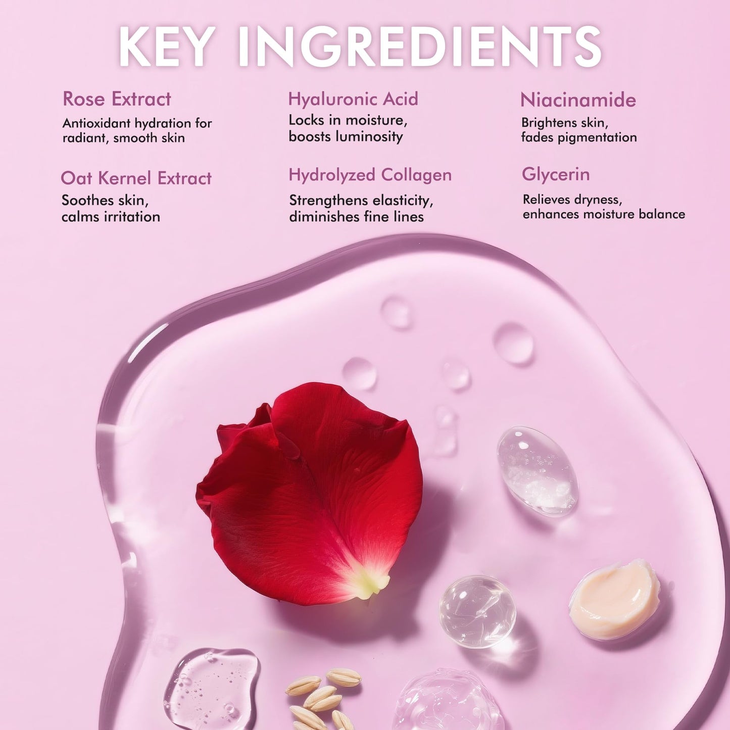 AzLucaky Under Eyes Patches, 40 Pairs Rose Hydrogel Eye Mask for Puffy Eyes and Dark Circles with Rose Essence, Hyaluronic Acid & Niacinamide, Deep Hydrating Eye Treatment for Men & Women