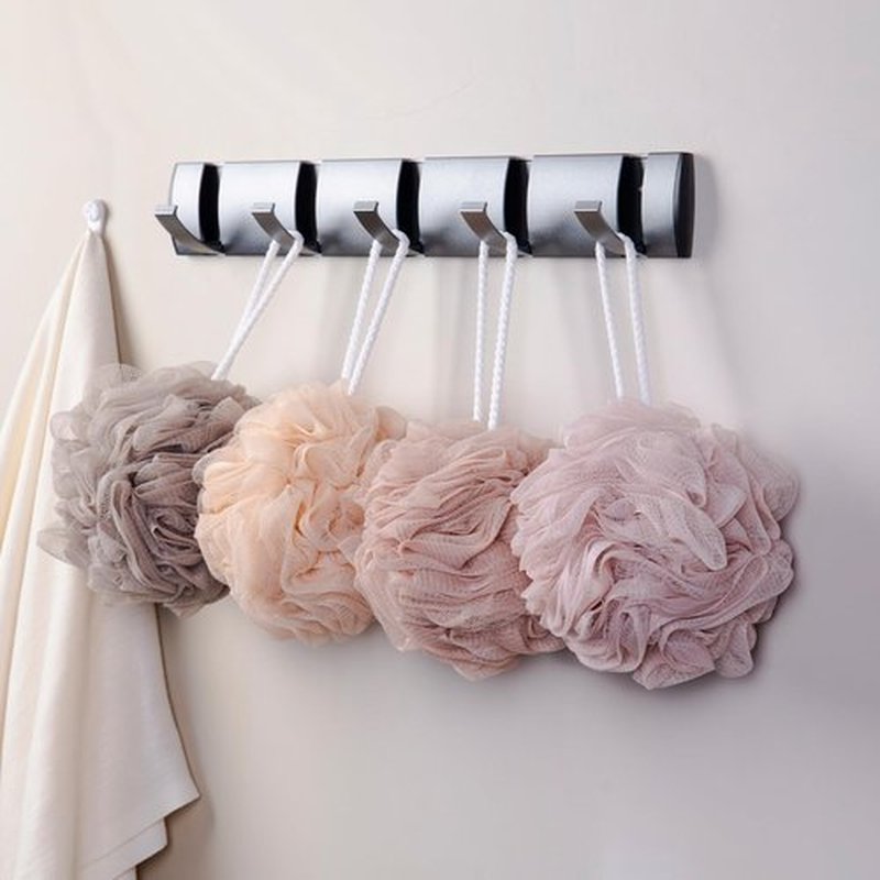 MTDLYICE Loofah Sponge 4 Pack, Bath Sponge Soft Mesh Shower Puff Loofah for Women 100g, Exfoliating Body Scrubber, lufas for Women, Shower Accessories (Apricot)