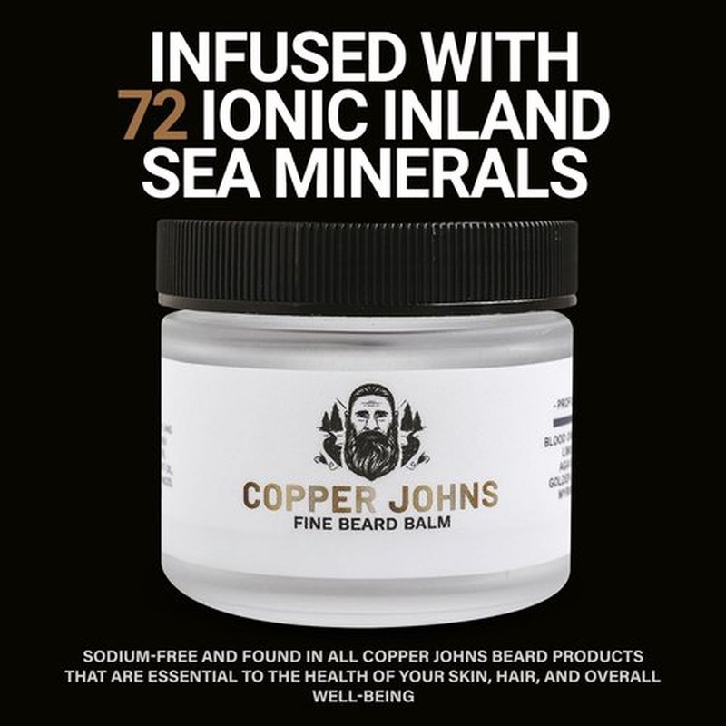 Natural Beard Balm for Men, Medium to Firm Hold & Seals in Moisture with Shea Butter, Jojoba Oil, & Sea Minerals, Sundance-Citrus Cologne Scent, 2 oz