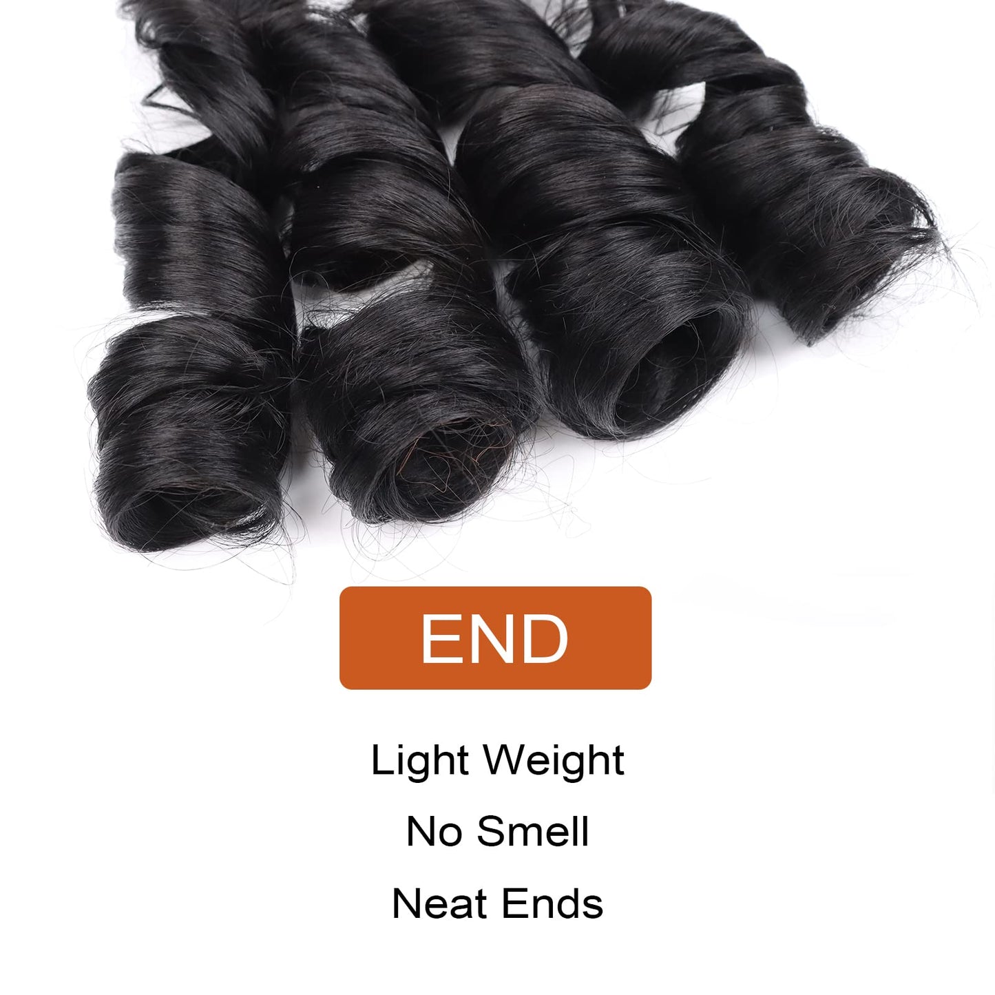 French Curly Braiding Hair 14 Inch 8 Packs Curly Braiding Hair Pre Stretched French Curls Braiding Hair French Curl Crochet Braids Loose Wavy Curl Braiding Hair Extensions(14 Inch/Pack of 8, 1B)