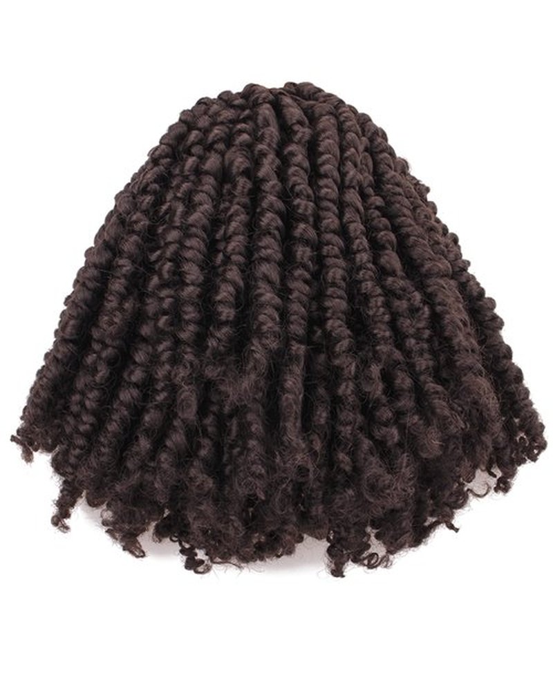 Miss Sula Passion Twist Hair-Pre-twisted Passion Twists,Pre-Looped Crochet Braids Made Of Bohemian Hair Synthetic Braiding Hair Extensions (6 Inch(Pack of 8), 4#)
