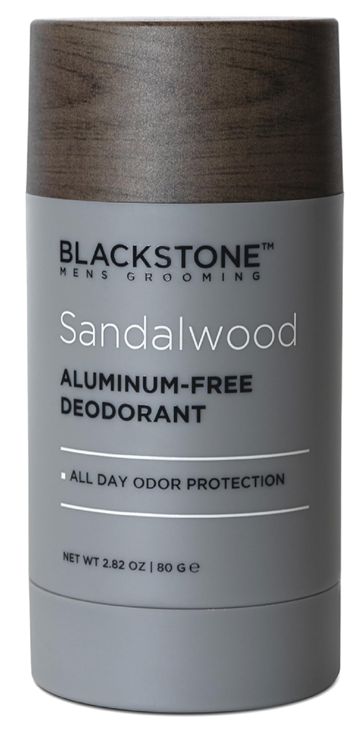Blackstone Men's Grooming Aluminum-Free Deodorant - All Day Odor Protection | Long Lasting Protection - Sandalwood (2.82 oz)
