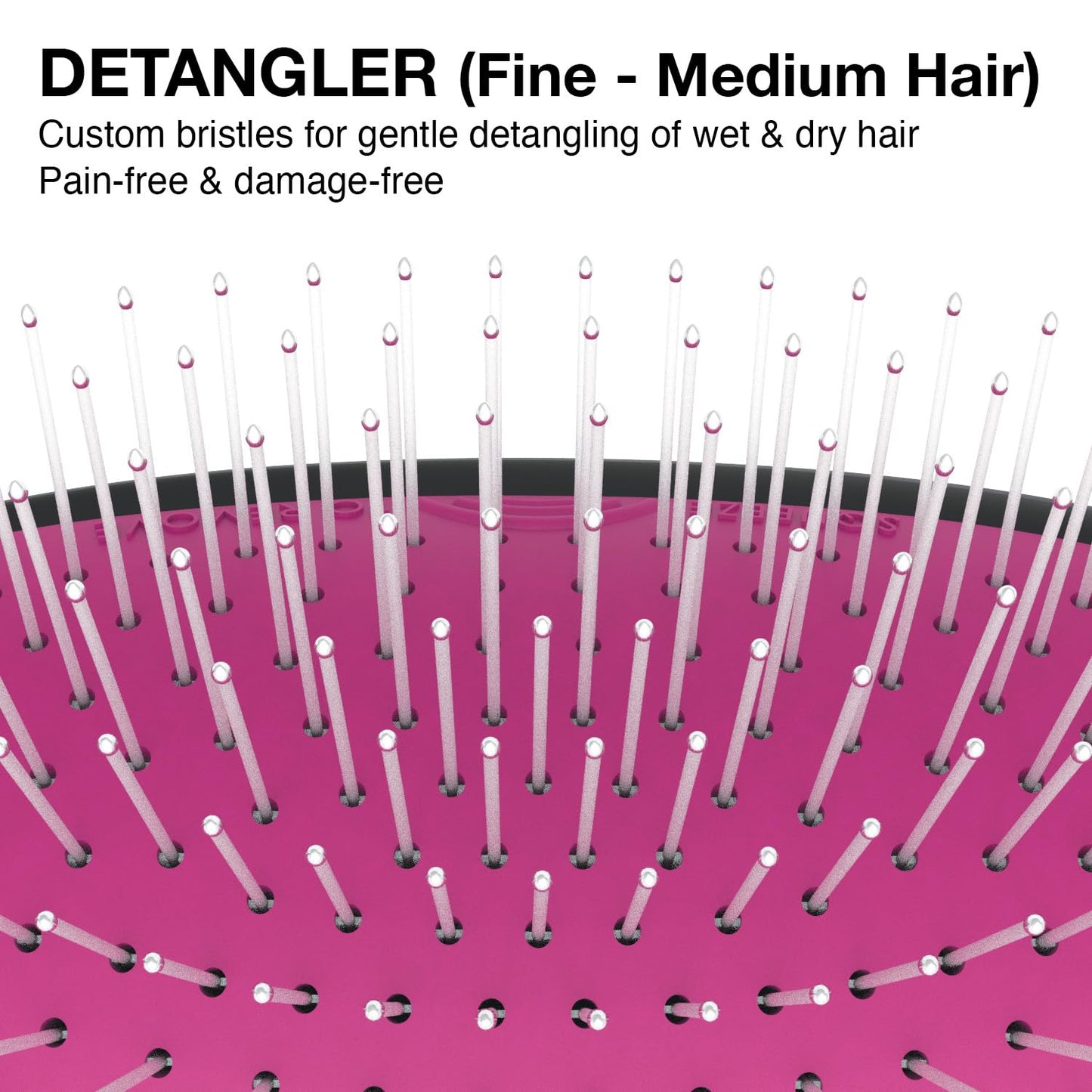 Olivia Garden OG Detangler Brush - Scalp-Massaging, Easy-Clean Design for All Hair Types