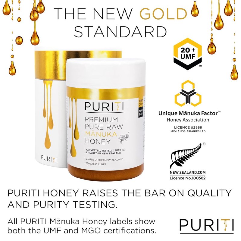 Premium Manuka Honey MGO 829+ | 100% Pure Raw Honey from New Zealand | 8.8 Oz Jar