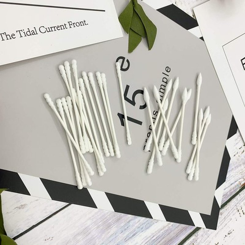 800 Pieces Cotton Swabs, Double Spiral Tipped with Paper Stick, Quality Cotton Heads- Sturdy Handle - Multipurpose, 4 Packs, 200 Pieces 1 Pack
