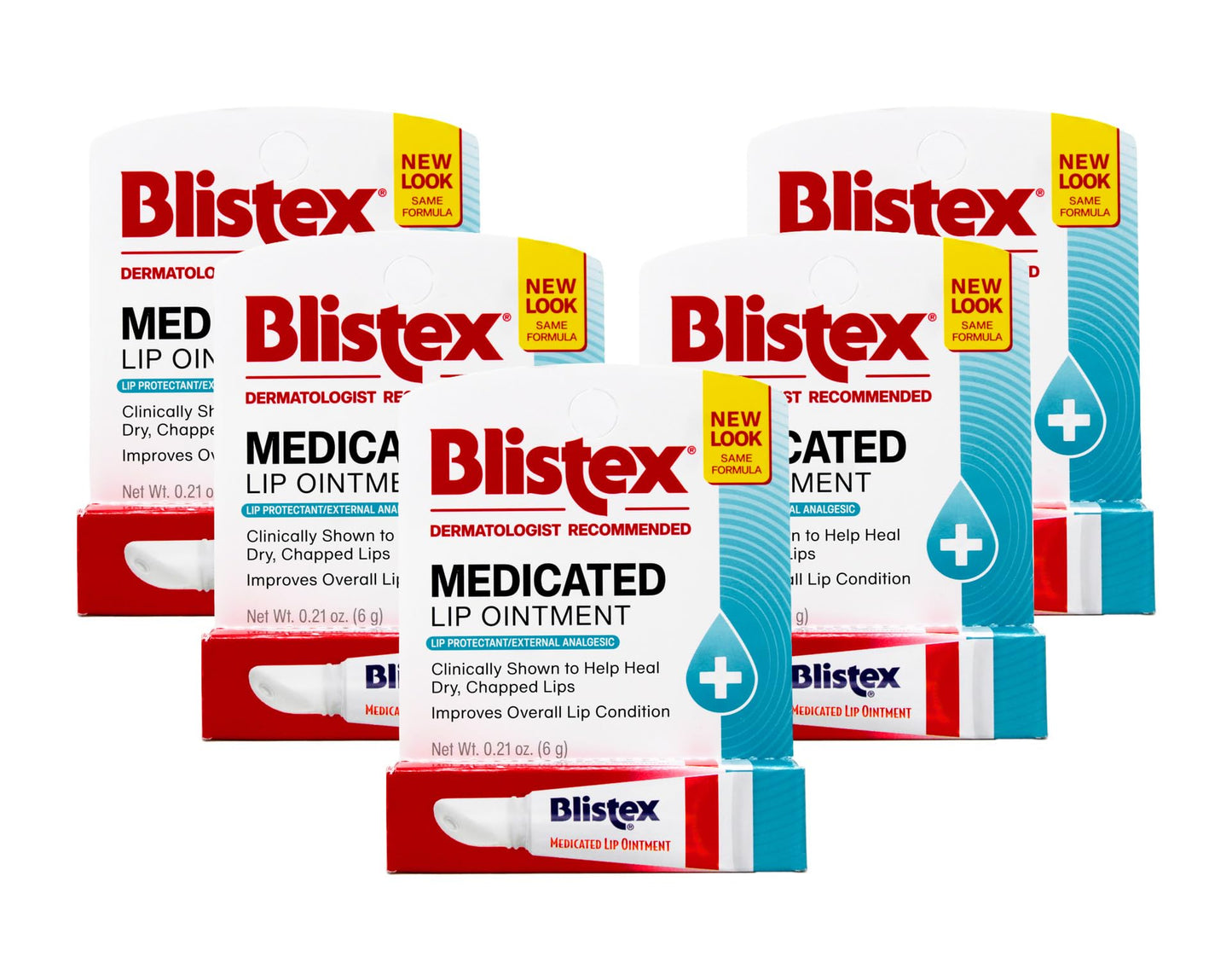 Blistex Lip Protectant, Medicated Lip Ointment, 0.21 oz (Pack of 5)