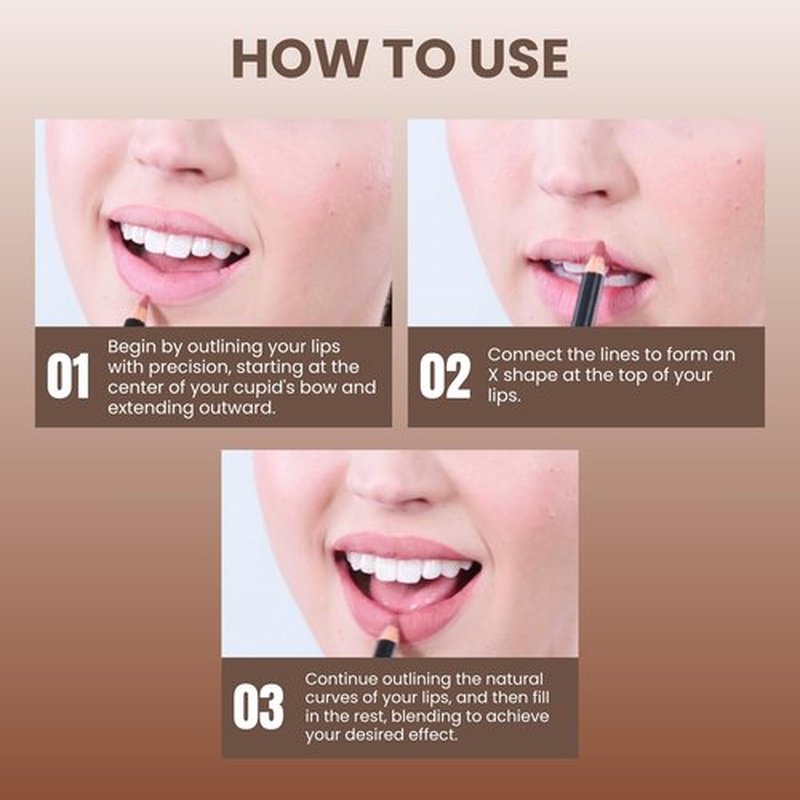 POISE Makeup Lip Liner Pencil | Long-lasting Water-resistant Lip Color Pencil, ROSEBUD (rosy mauve)