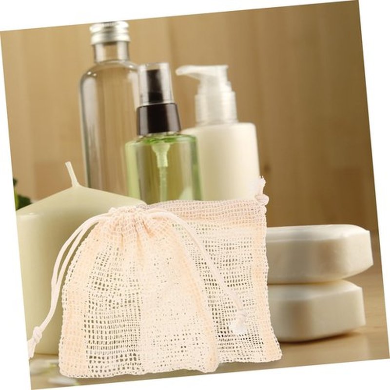Beavorty 40 Pcs Soap Storage Soap Exfoliating Foaming Net Vibrant Pouches Bubbling Bags Linen Storage Bags Face Soap Cotton Linen Cleansing Small