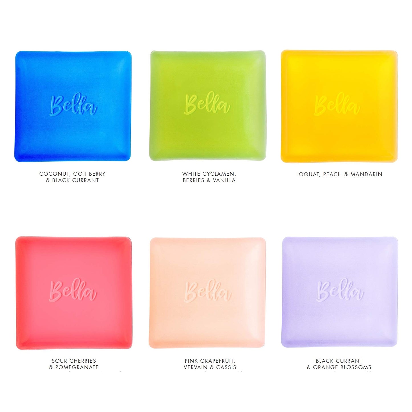 Via Mercato Bella Collection, Hydrates & Invigorates, Glycerin Soap, 100 Gram, No. 4 - Pink Grapefruit, Vervain & Cassis