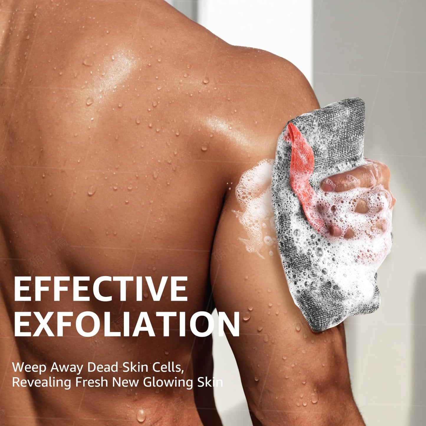 Xeiophoy 2PCS Soap Bags, Bar Soap Pouch for Deep Exfoliating, Body Scrubber Shower Sponge Loofah, Exfoliating Bath Sponge, Lathering Scrubba Wash Bag for Body Washing