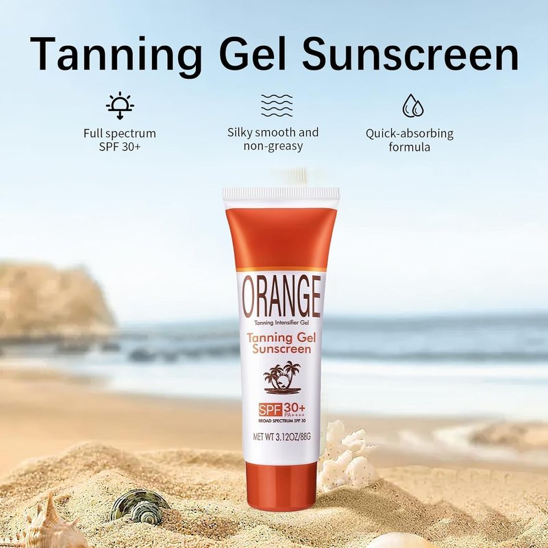 Tanning Gel - Balm-to-Oil Glow Formula with Coconut Oil & Vitamin E - Lightweight & Non-Greasy | 3.12 oz