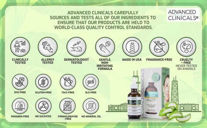 Advanced Clinicals Collagen Facial Serum + Turmeric Oil Face Serum Skin Care Set, Skin Plumping Anti Aging Serums For Face Help Brighten Skin Complexion, Fight Fine Lines, & Wrinkles, 2-Pack Bundle