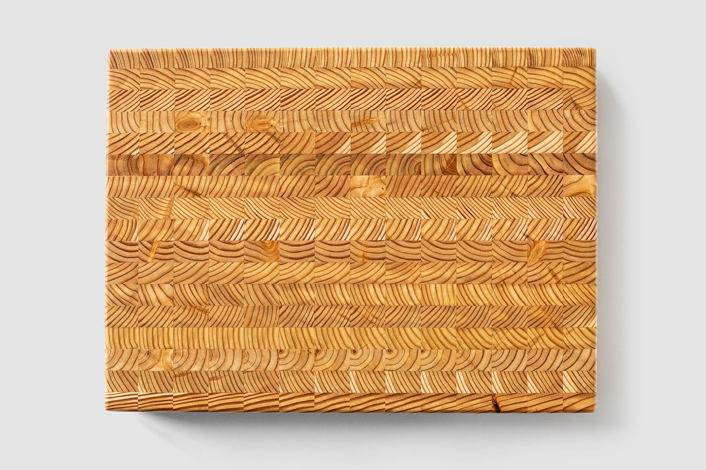 Larch Wood Canada End Grain Medium Cutting Board, Standard Line, Handcrafted for Professional Chefs & Home Cooking, 17-3/4" x 13-1/2" x 1-5/8"