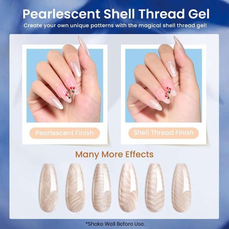 Beetles Winter Cat Eye Gel Polish, Blue Brown Gel Nail Polish, 6 Color Charm Metamorph Theme with Magnet Nail Gel Polish for Salon Gel Manicure Nail Art DIY