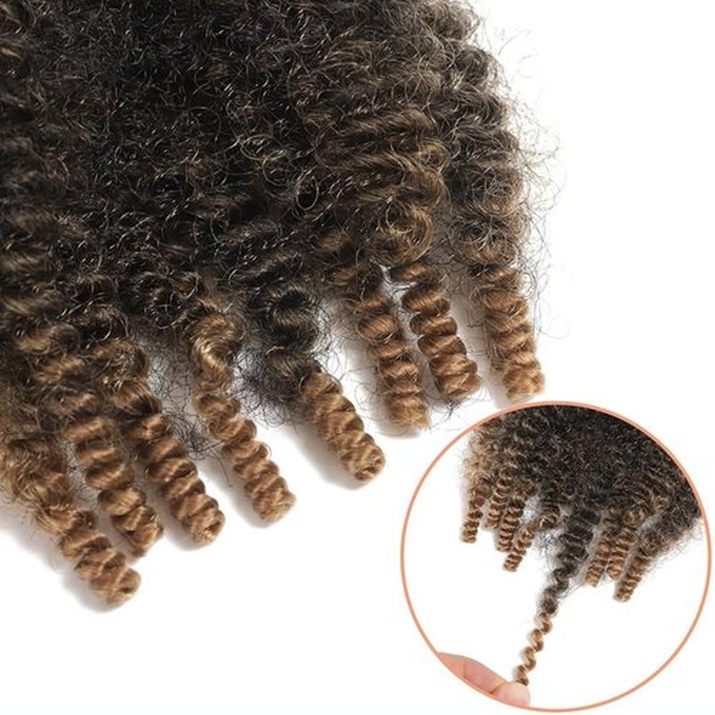 Marley Twist Braiding Hair Marley Twist Hair Springy Twist Hair Afro Twist Hair 14 Inch 7 Packs Pre Separated Pre Fluffed Twist Hair for Braids Marley Crochet Hair Extensions (T27,7Packs)