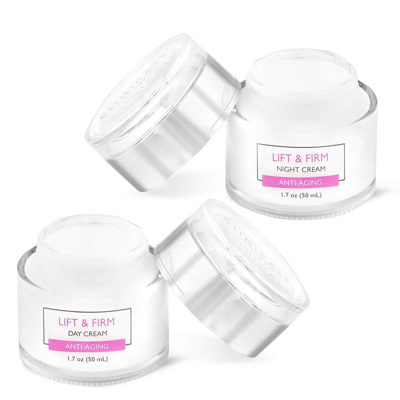 Lift & Firm Day & Night Cream Set with Collagen - SpaScriptions Clinicals | 2 Pack (1.7oz)