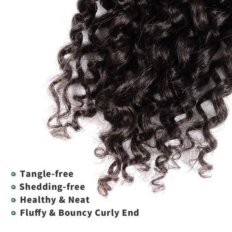 Pelokaa Passion Twist Hair - 18 Inch 7packs Dark Brown Water Wave Crochet Braids Synthetic Braiding Hair Extensions (18 Inch 7Packs, #2)