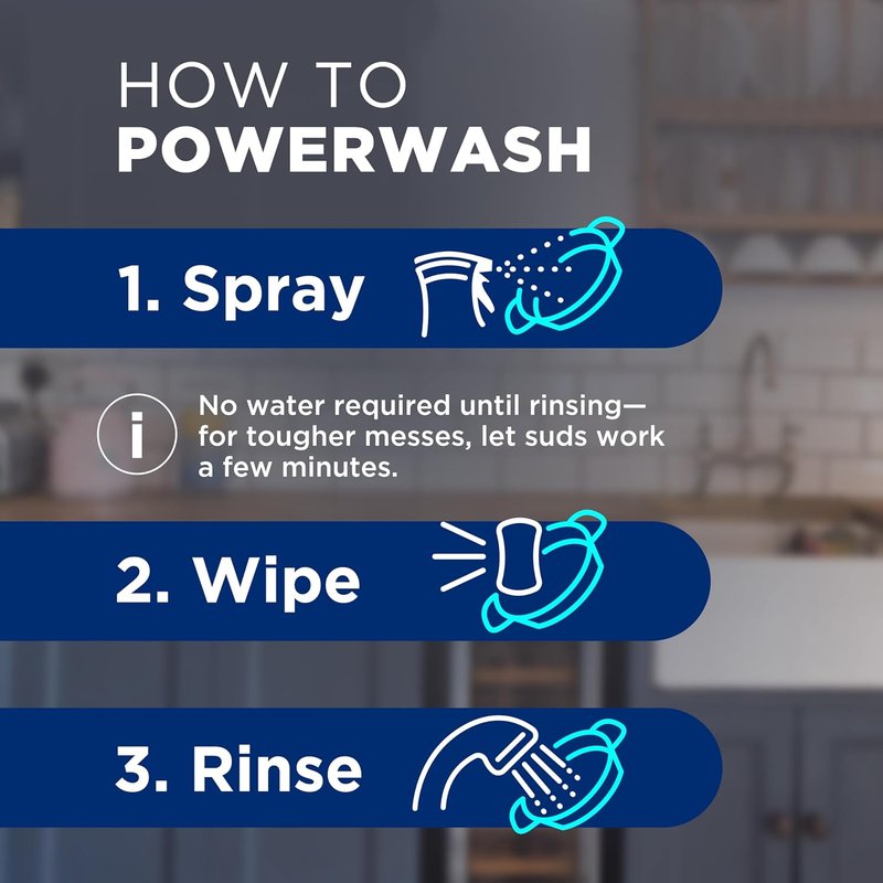 Dawn Powerwash Spray - Dish Soap Starter Kit with 3 Refills | Fresh Scent, 4x16 Fl Oz