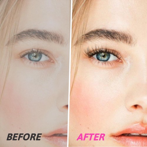 Veleasha Lashes Wispy False Eyelashes 100% Handmade Eyelashes Natural Look Fake Lashes Lightweight Lashes with Soft Cotton Band 5 Pairs Pack (G2-Black Cotton Band)