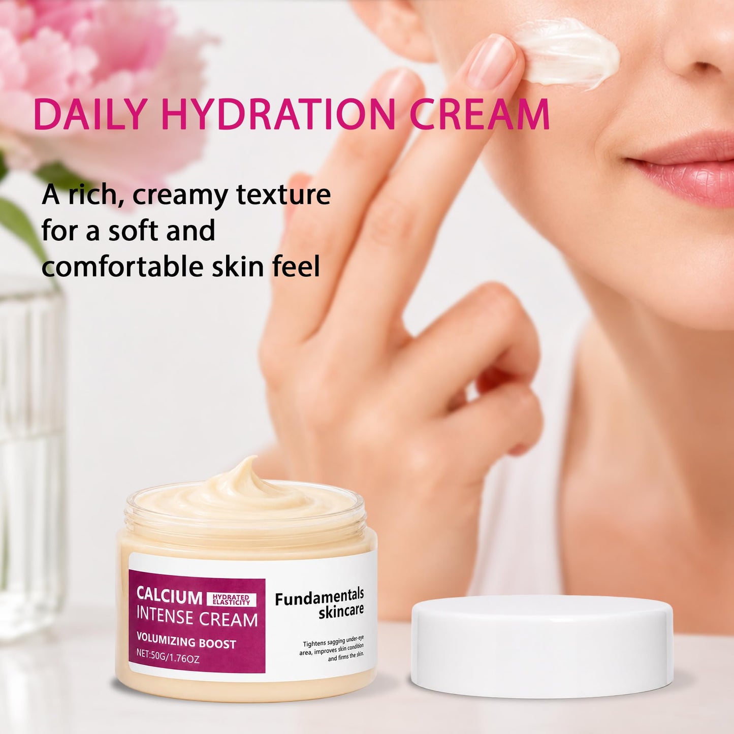 Calcium Daily Care Skin Set with Calcium Multi Balm Stick – Gentle Firming & Moisture Routine for Smooth, Comfortable-Looking Skin, Daily Use Skincare Collection, Travel-Friendly