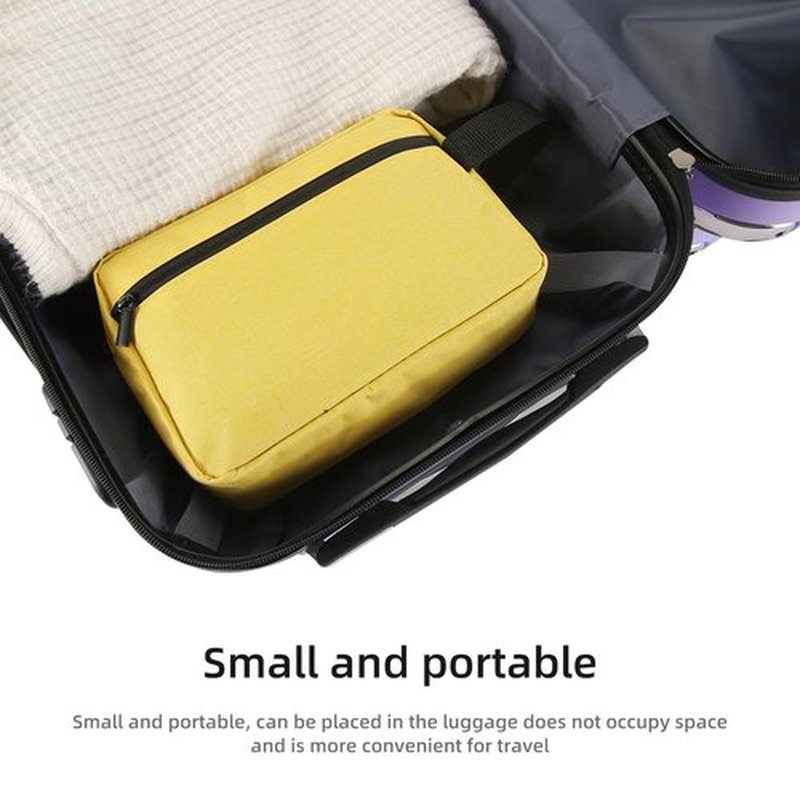 Icramsy Travel Toiletry bag Toiletry bag for women men Hanging toiletry bag Cosmetic bag Travel accessories for Women Men (Yellow)