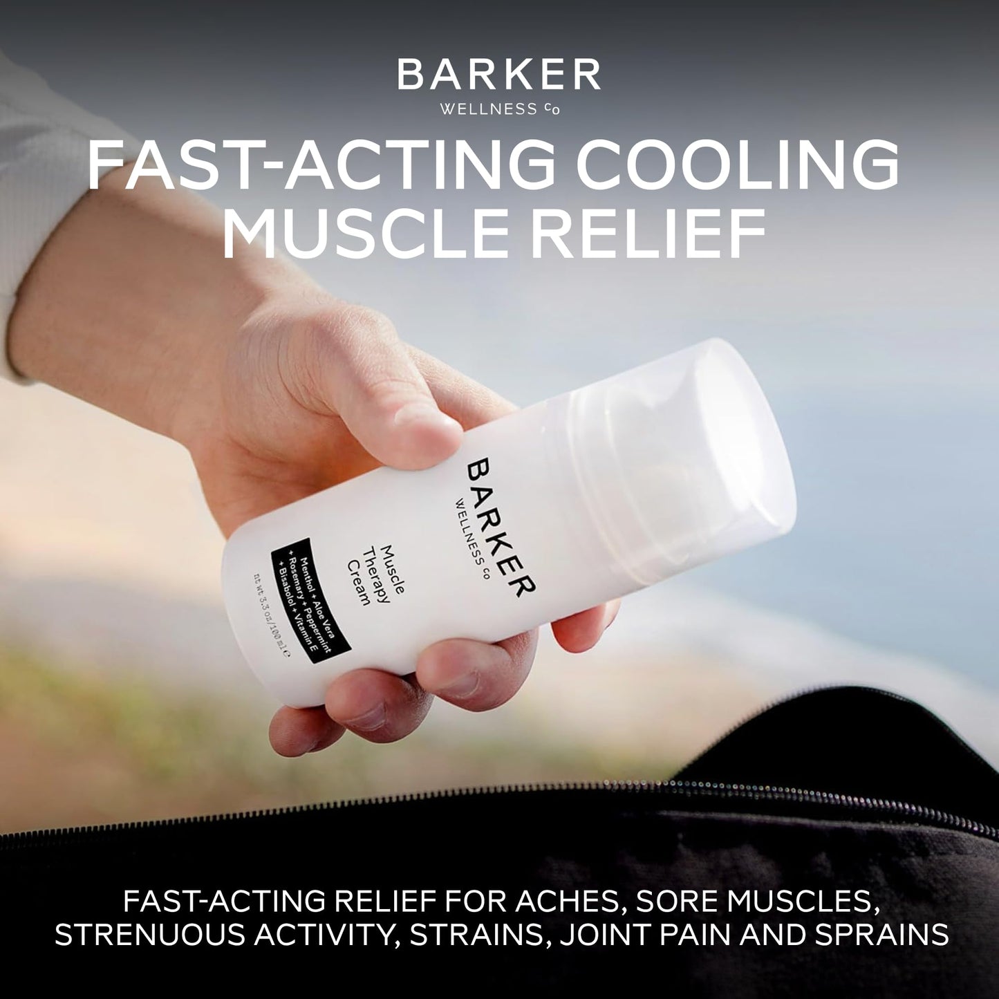 Barker Wellness Muscle Therapy Cream – Joint & Muscle Relief, Menthol