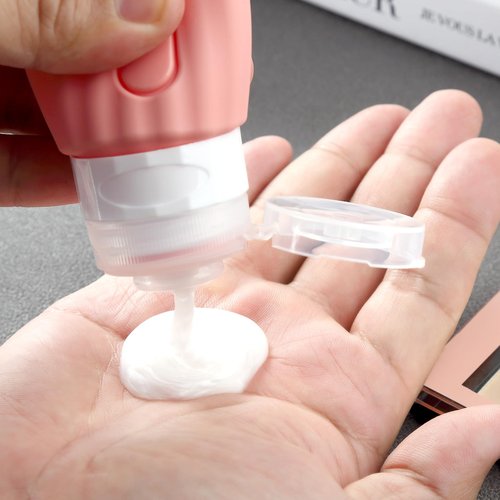Mrsdry 16 Pack Travel Bottles Set for Toiletries, Leakproof Travel Containers for Toiletries TSA Approved Silicone Travel Accessories Squeezable Refillable 3oz for Shampoo Conditioner Lotion