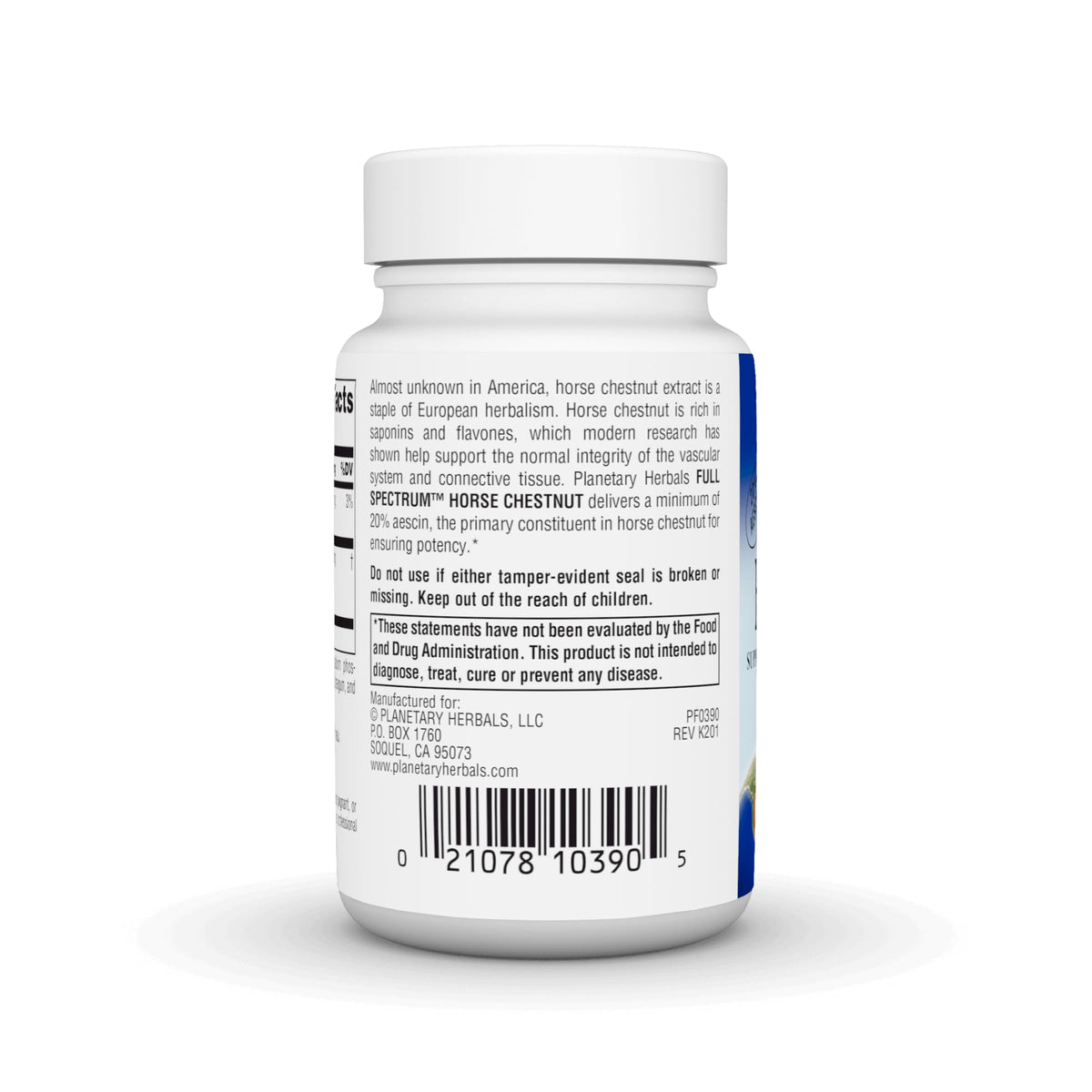 Planetary Herbals Full Spectrum Horse Chestnut, 500 mg - 60 Tablets