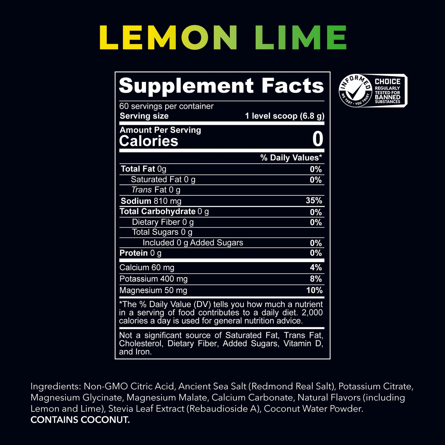 REDMOND Re-Lyte Electrolyte Powder Drink Mix (Lemon Lime)