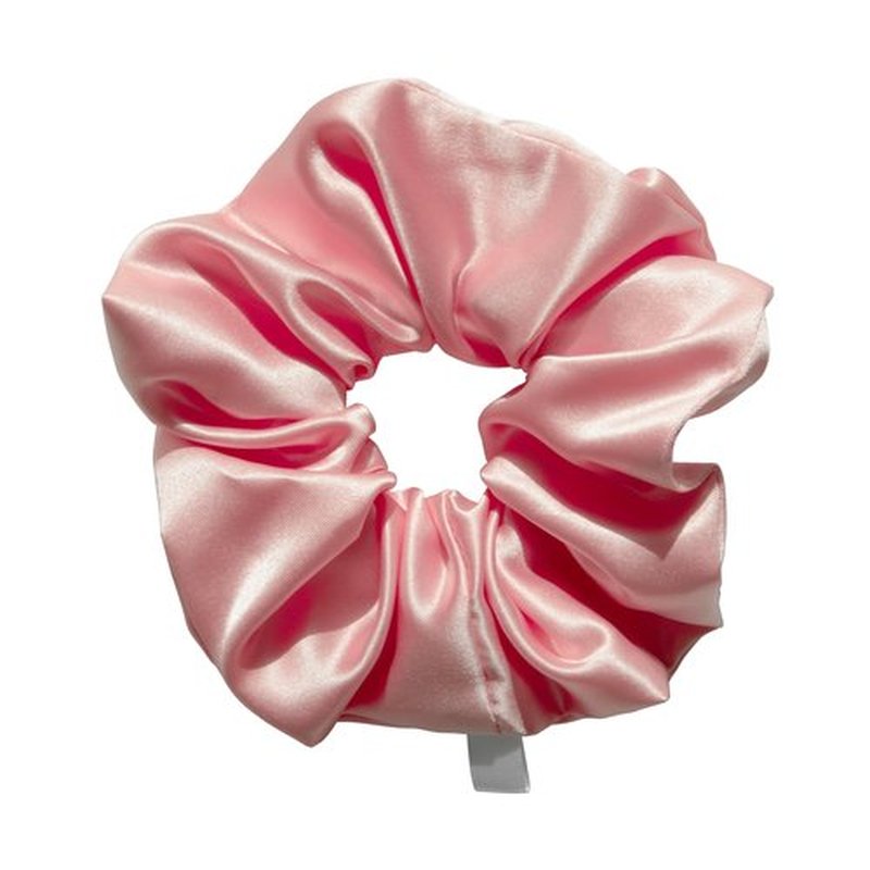 Generic WSF Korean Hair Scrunchie - Hanbok Design Handmade Soft Scrunchie for Women, Pink (1 Count)