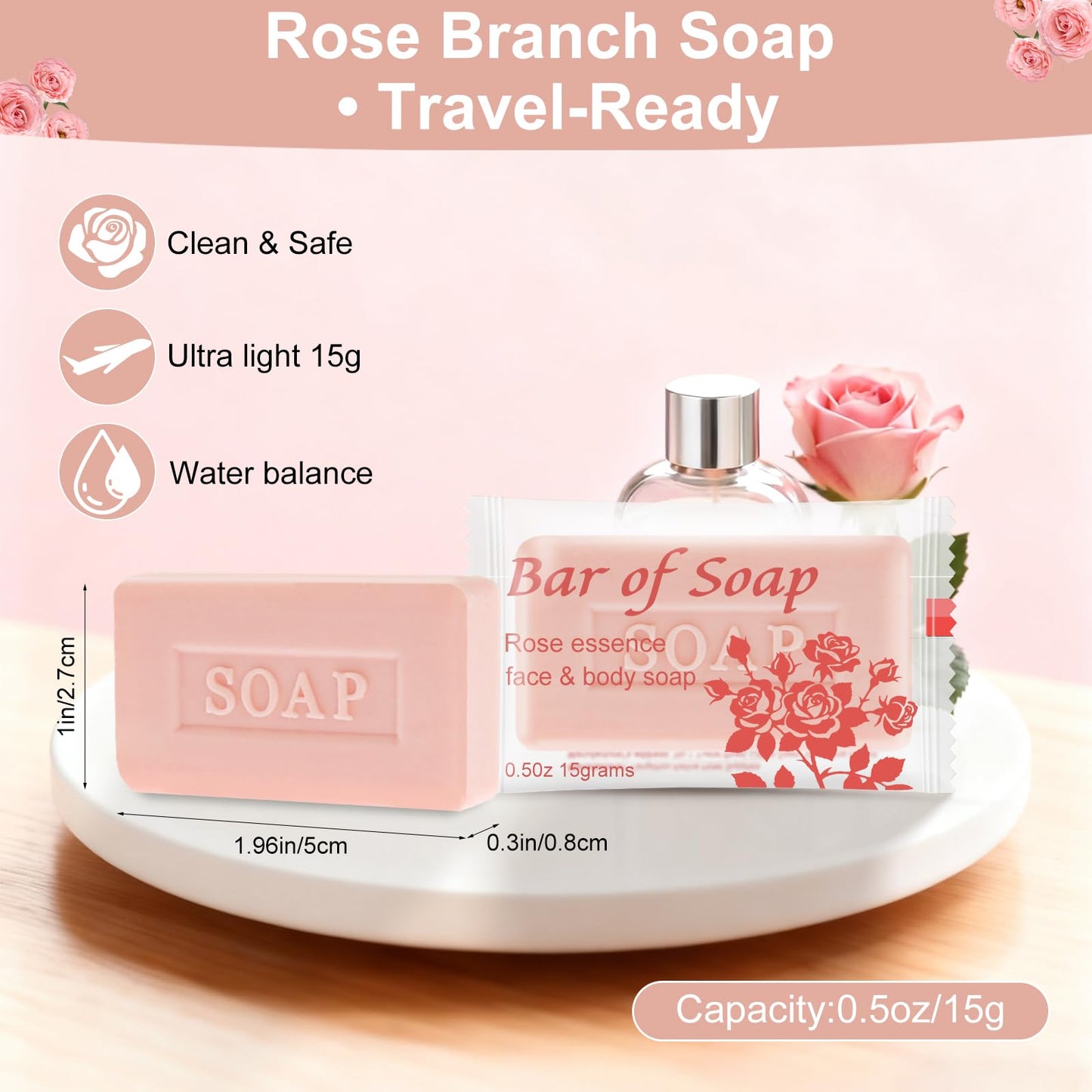 30 Bulk Bar Soap Travel Mini Soap Bars Bulk 0.5oz Guest Soaps Small