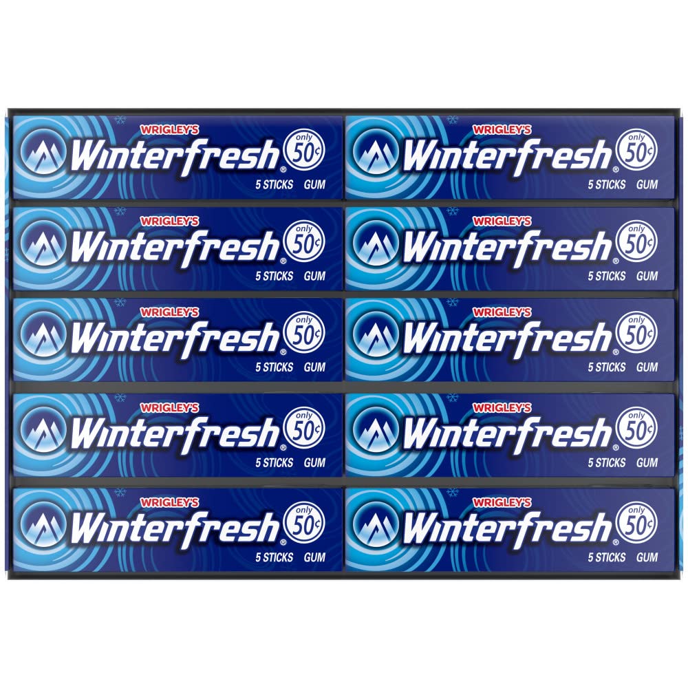 Winterfresh Wrigley's Chewing Gum Bulk Pack, 5 Sticks Per Pack (Pack of 40)