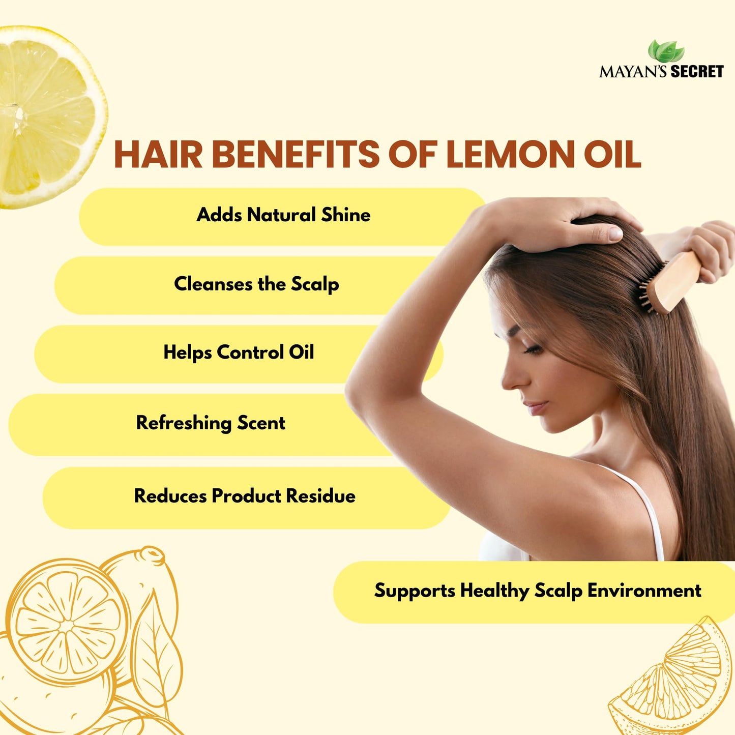 Pure Carrier and Essential Oils for Skin Care, Hair, Body Moisturizer for Face-Anti Aging Skin Care (Lemon Oil, 4oz)