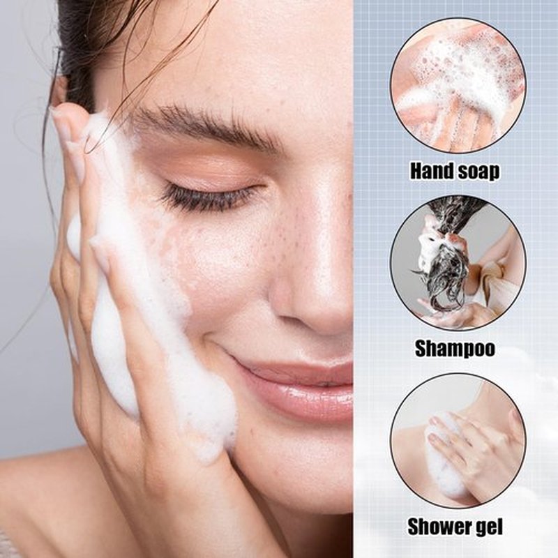 ASEVAT 12 Pcs Empty Foaming Pump Dispenser, 2 oz Refillable Lash Shampoo Bottles with Pump Mini Foam Pump Bottle for Hand Soap, Lash Cleanser(Clear Black)