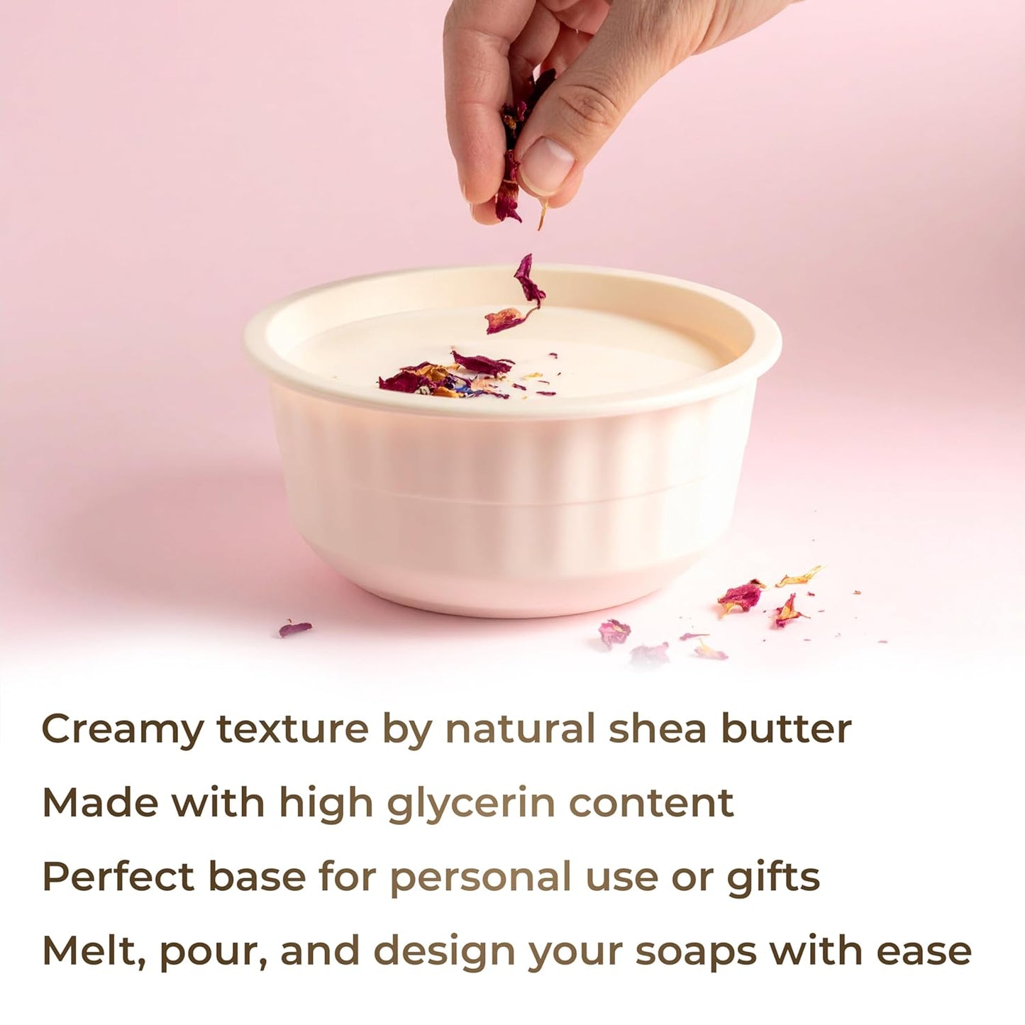 Shea Butter Melt and Pour Soap Base - 25 LB Bulk | SLS/SLES Free Natural Soap-Making Bars