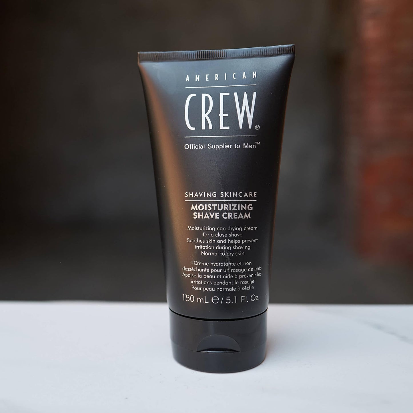 American Crew Shave Cream for Men, Non-Foaming Moisturizing Formula for Close Shave, Conditioning & Soothing for Normal to Dry Skin, 5.1 Fl Oz