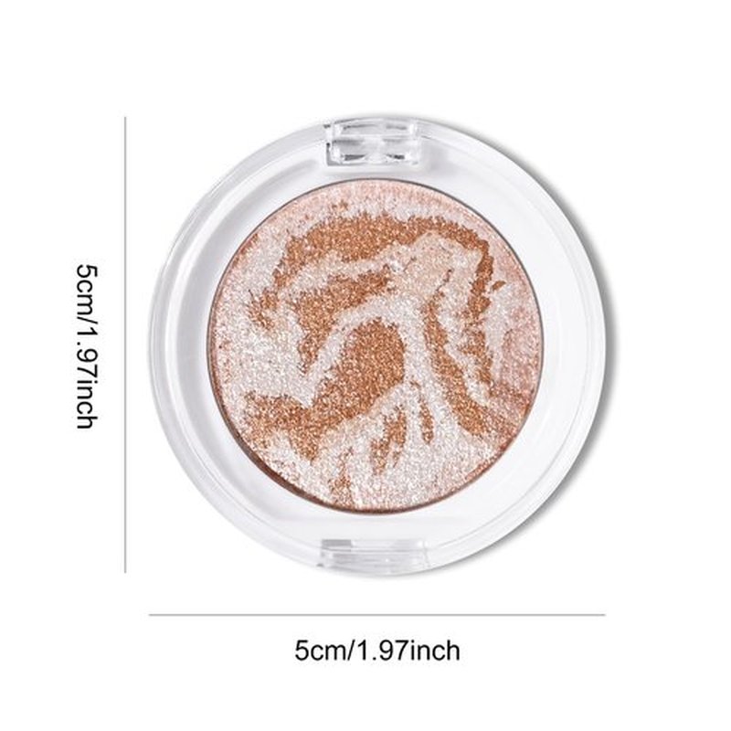 KYDA Baked Blush, Radiance Bronzer Glow Makeup, High Glossy Face Blusher, Shimmer Pressed Powder Blush, Buildable Lightweight Formula, Multiuse Baked Powder for Face Eye Cheeks, #05