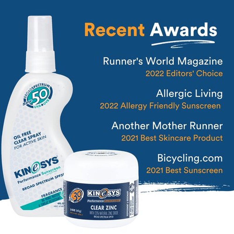KINeSYS Reef Safe Natural Mineral Zinc Oxide Sunscreen, Rubs in Clear, SPF 30, Broad Spectrum UVA/UVB protection for Face and Body; Alcohol, PABA & Oxybenzone FREE, Peppermint & Rosemary Scent, 60 G