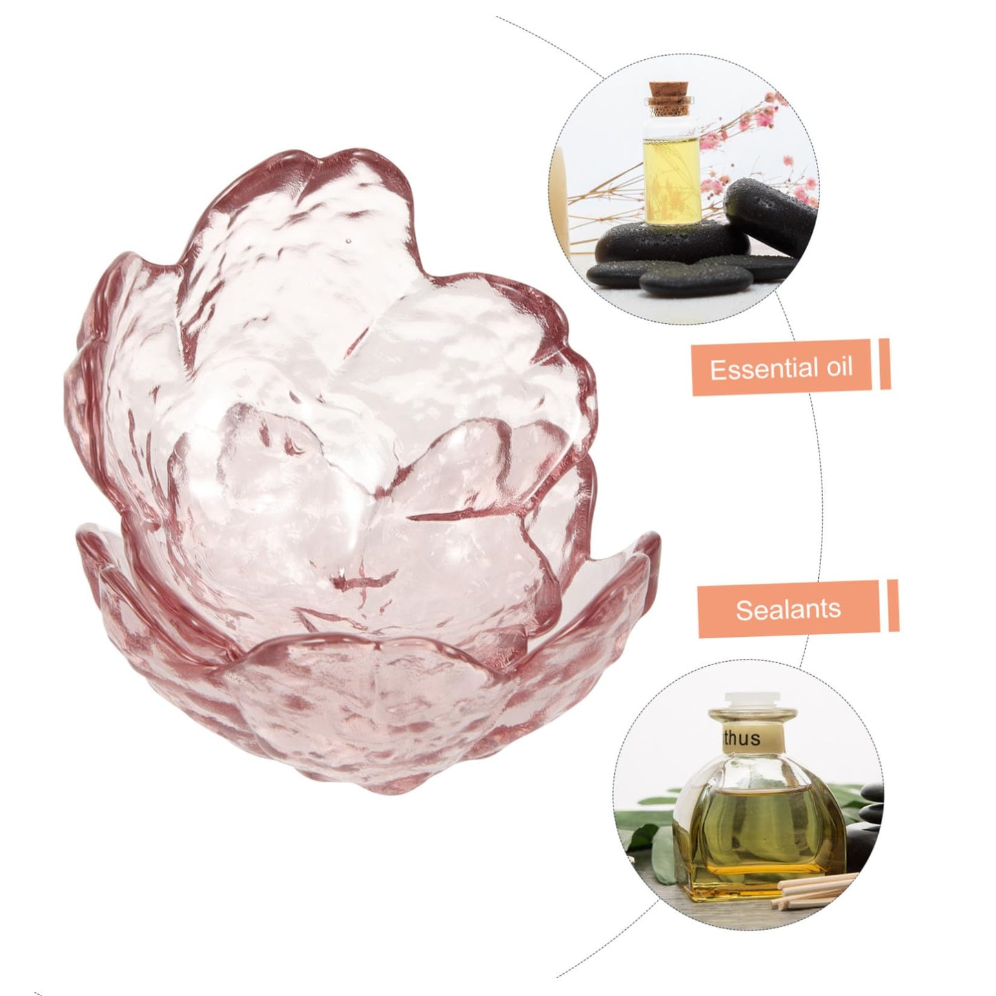 IMIKEYA 2 Sets Small Glass Face Mask Bowls with Spoons Essential Oil Mixing Bowls for Spa and Salon Facial Treatments Lightweight Compact Esthetician Supplies for Skin Care