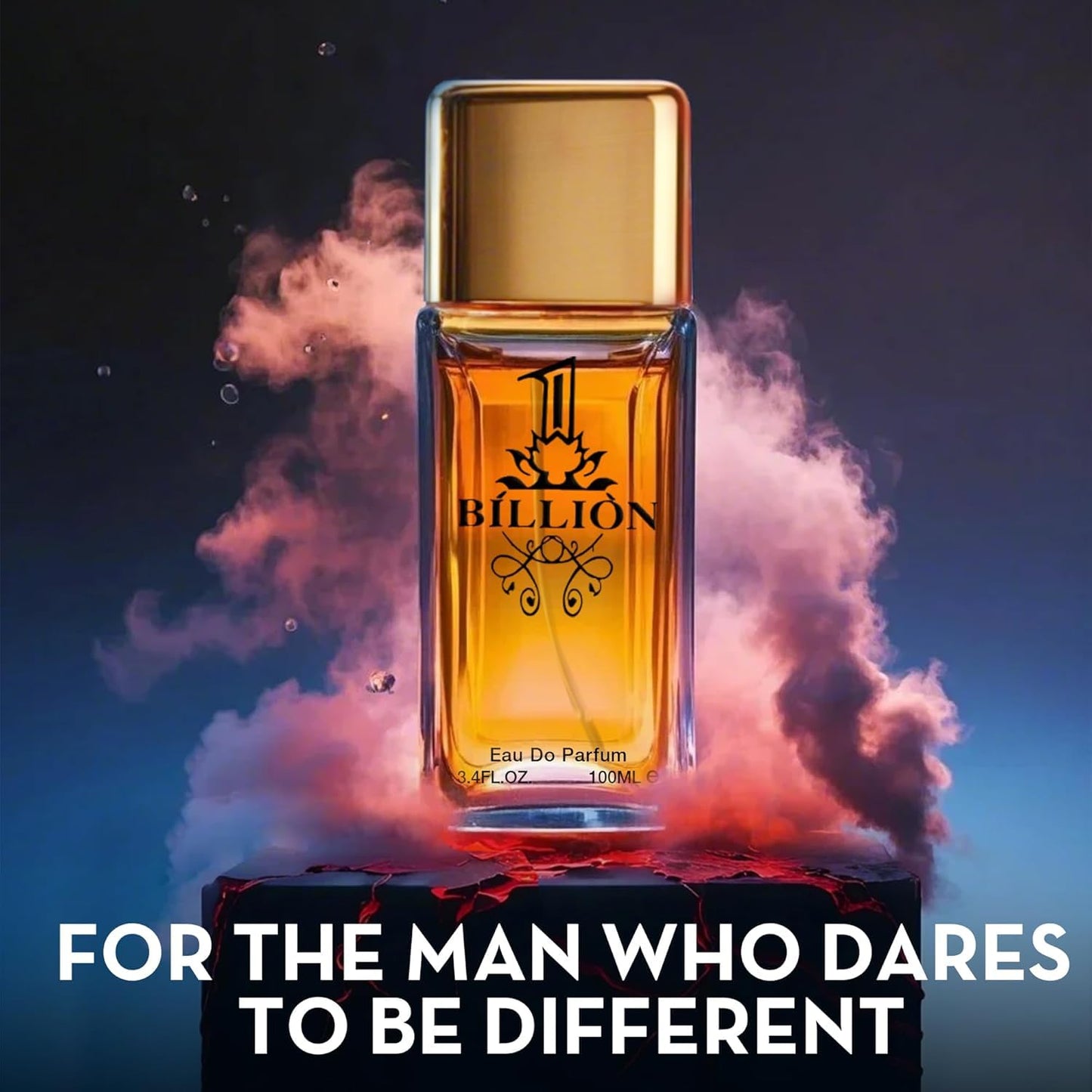 1 Billion For Men - 100ml Eau De Parfum Luxury Fragrance Spray, Cologne For Men - Daywear, Casual Daily Cologne - 3.4 Oz Bottle - Long Lasting EDP Ideal Gift for Birthday, Anniversary or Just You.