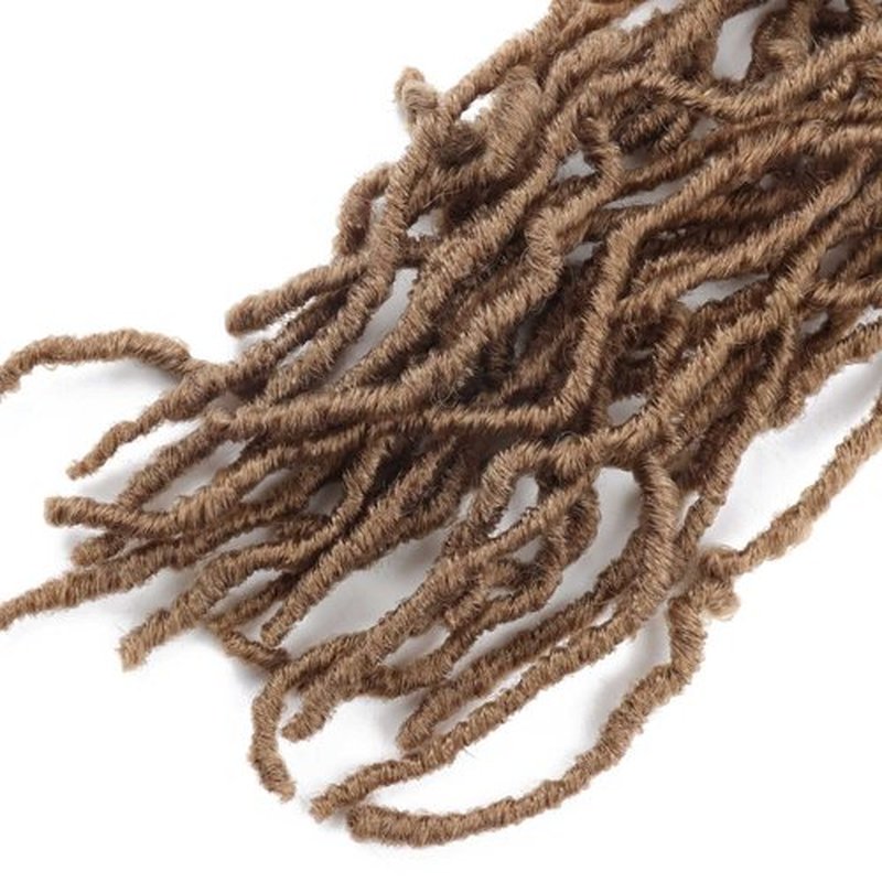 Datuoda 36 Inch Soft Locs Crochet Hair Pre looped 6 Packs Goddess Loc Hair Crochet Braids Faux Locs Crochet Hair for Black Women(36 Inch (Pack of 6), 27#)