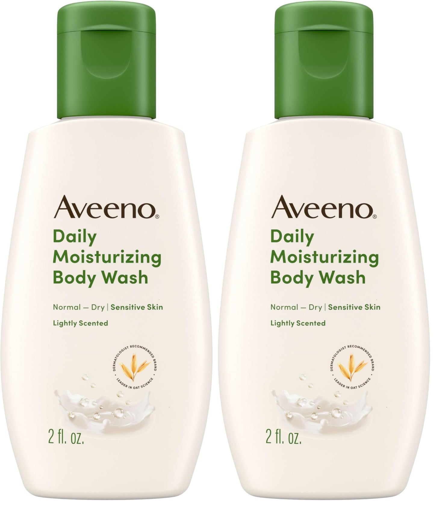 Aveeno Daily Moisturizing Body Wash, 2 Ounce (Pack of 2)