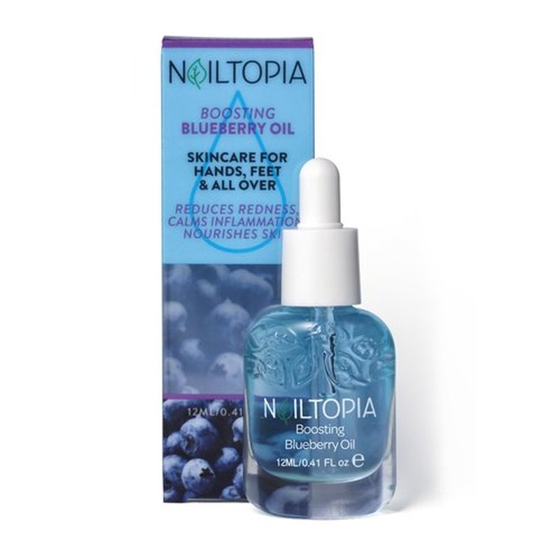 Nailtopia Fresh Revitalizing and Energizing Blueberry Oil - Cuticle Oil and Nail Growth - Nail and Cuticle Hydration - Bio-Sourced Nail Care - 0.41 oz (Pack of 2)
