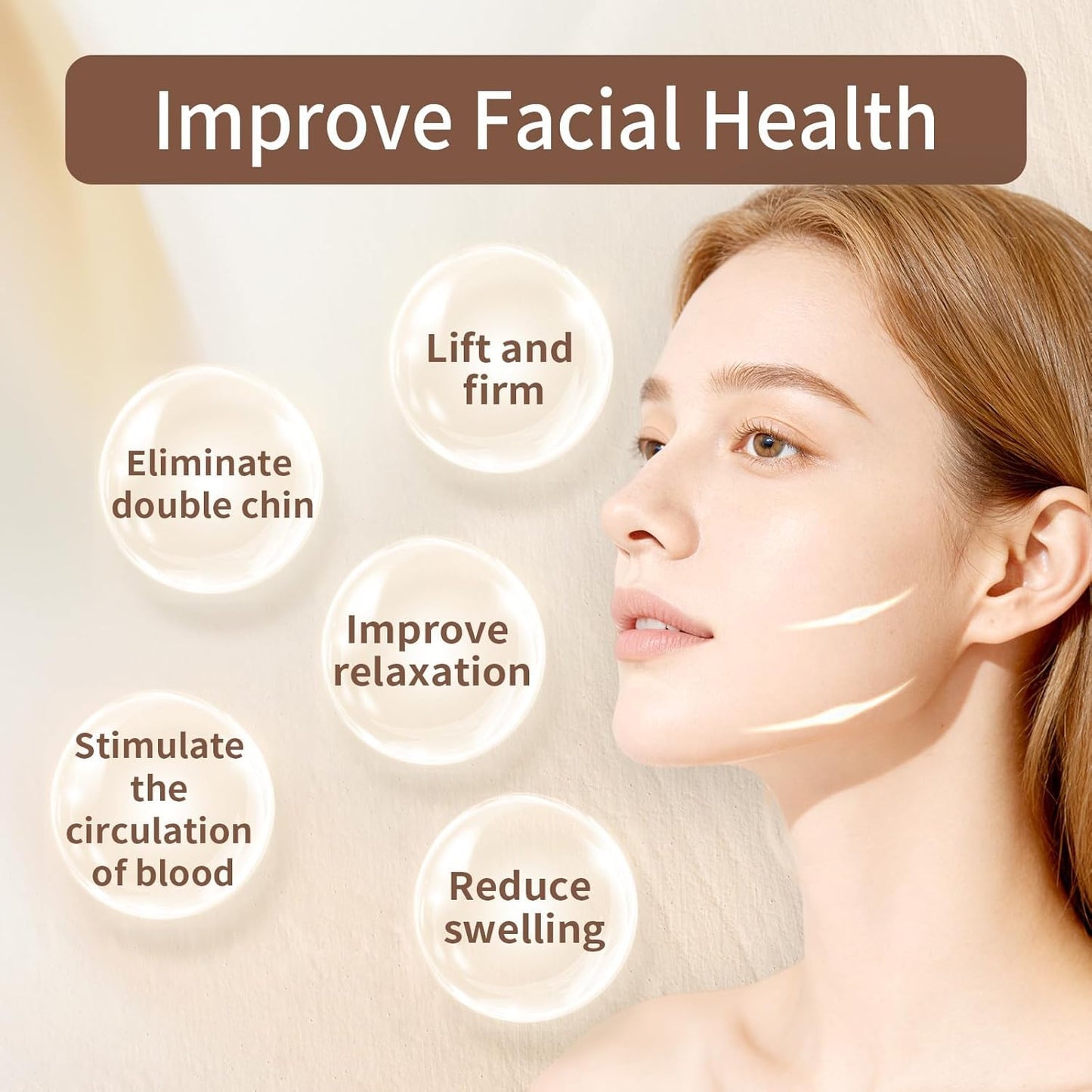 JBSZTH Lymphatic Contour Face Brush 2-Pack Gua Sha Massage Tool Drainage