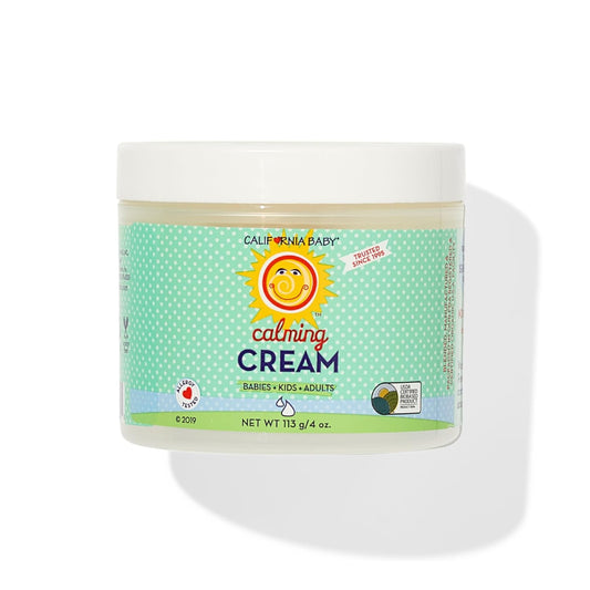 California Baby Calming Cream - 100% Plant-Based Lavender Moisturizer for Dry Skin, Hypoallergenic, 113g